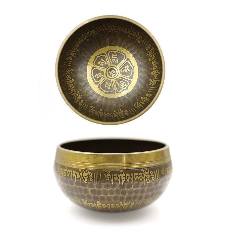 Zensoullab Nepal Xizang Himalaya Bowl Buddha Sound Bowl Buddha Sound Bowl Singing Bowl Yoga Meditation Himalaya Bowl Ear Cleaning Healing Copper Chime Stone