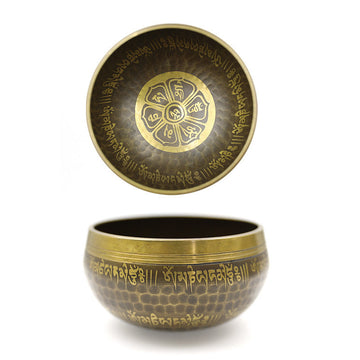 Zensoullab Nepal Xizang Himalaya Bowl Buddha Sound Bowl Buddha Sound Bowl Singing Bowl Yoga Meditation Himalaya Bowl Ear Cleaning Healing Copper Chime Stone