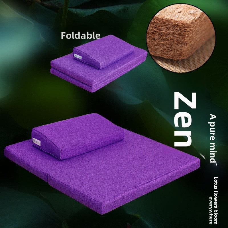 Zensoullab Meditation Cushion Meditation Cushion Coconut Palm Folding Meditation Static Cushion Home Kneeling Buddha Worship Thickened Plate Cushion Upper Cushion
