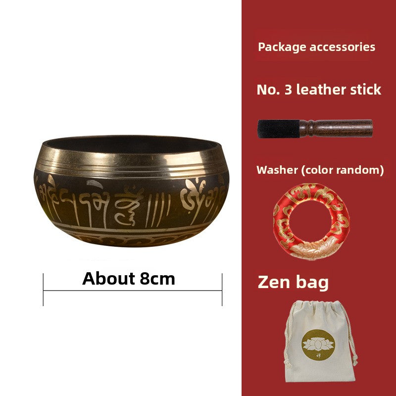 Zensoullab Nepal Buddha Bowl Van Gogh Bowl Yoga Meditation Buddha Copper Bowl Xizang Himalaya Bowl Singing Bowl Hot Sale Direct Supply