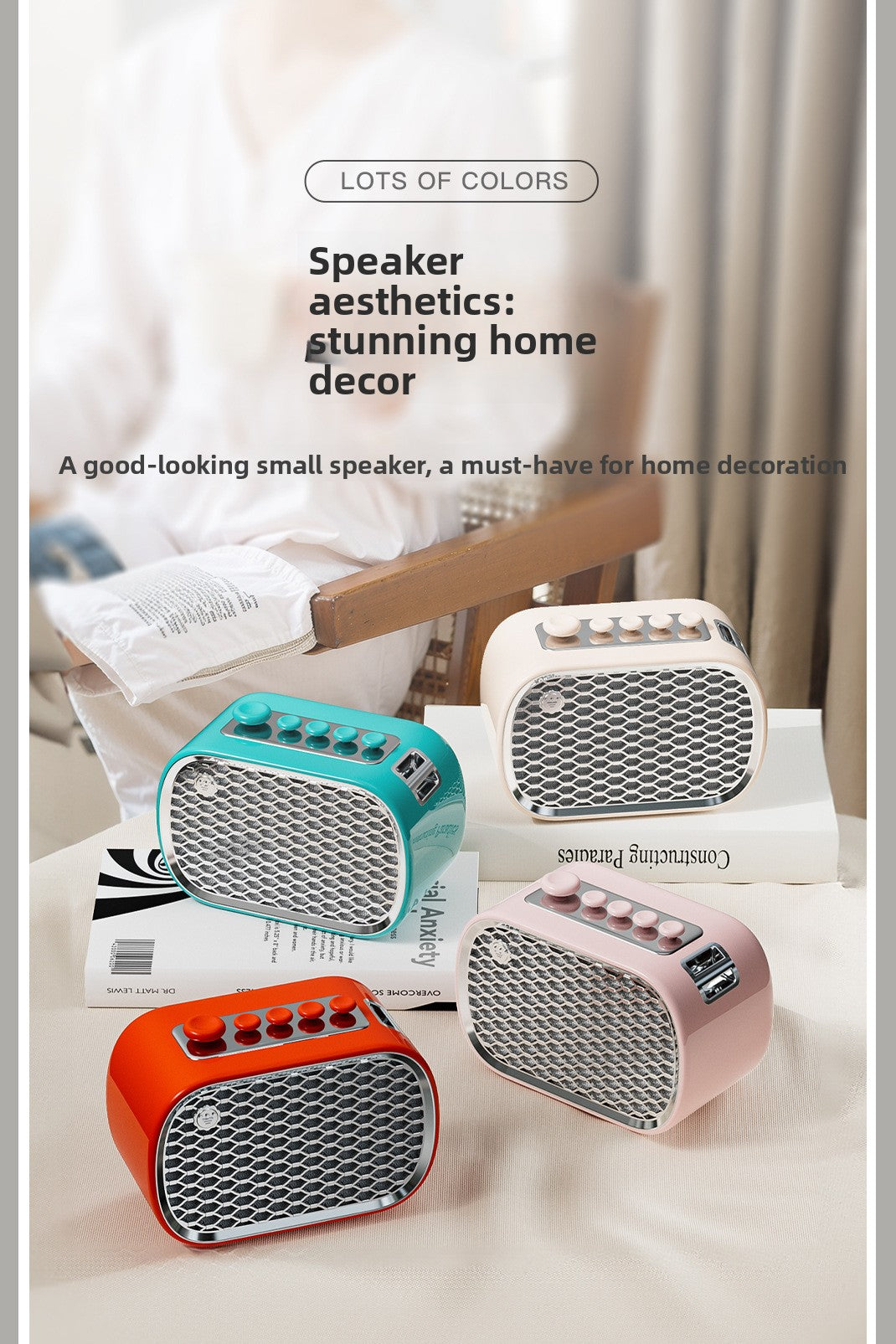 zensoullabP13 Multifunctional Sleep Instrument Speaker White Noise Gift Wireless Bluetooth Speaker Desktop Bedside Retro