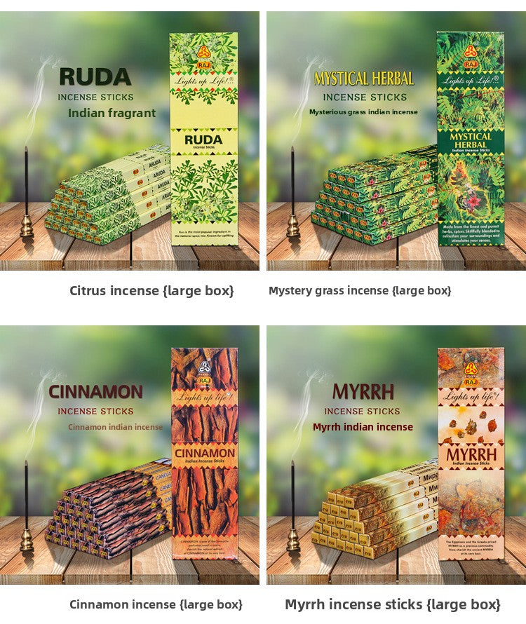 Zensoullab India Fragrant 30 Kinds of Fragrance Small Square Series Genuine Goods Imported Indian Aromatherapy Joss-Stick Handmade Incense
