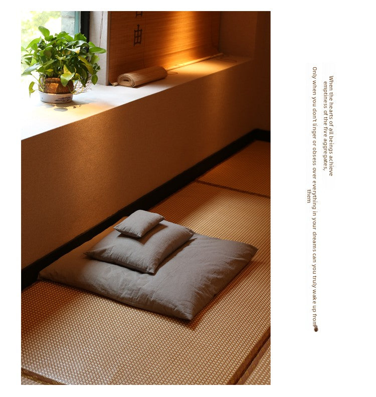 zensoullab Natural Cotton Meditation Cushion Nan Huaijin's Seven Posture Meditation Double Leg Meditation Meditation Cushion Floor Cushion Kneeling