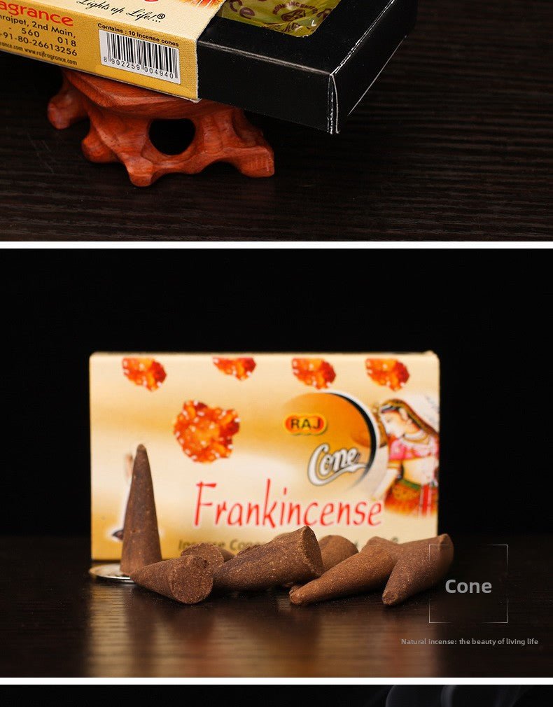 zensoullab Indian Incense Frankincense Frankincense Indian Original Imported Handmade Aromatherapy Incense Tower Incense 184