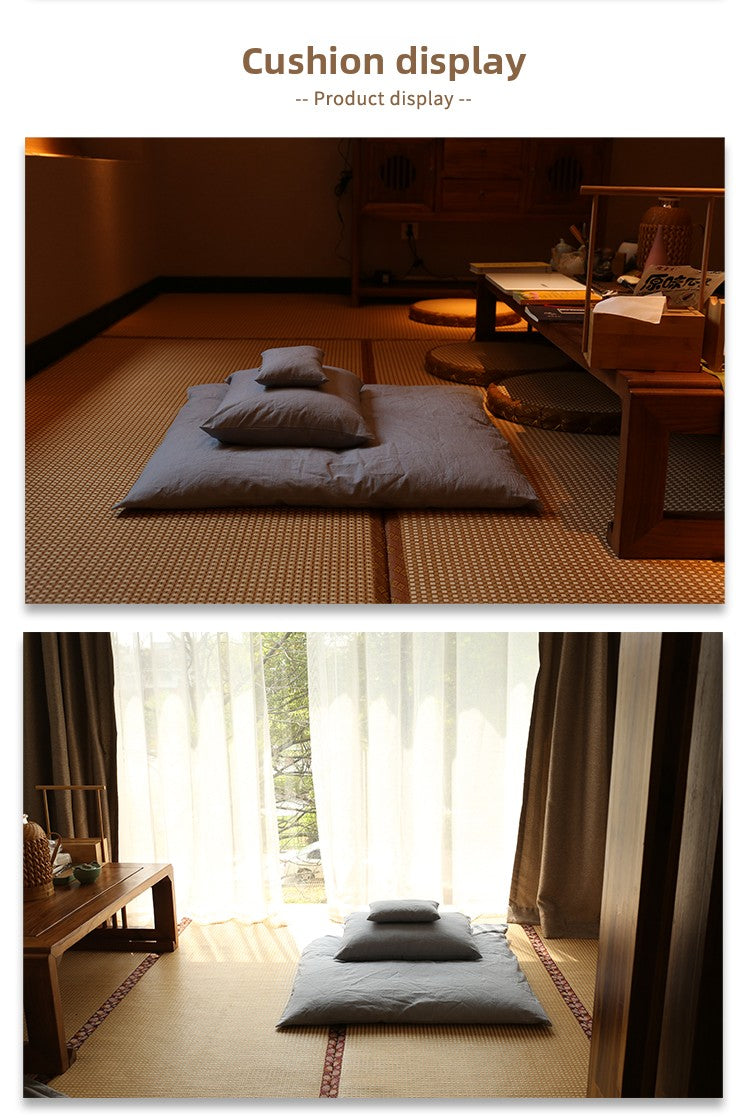 zensoullab Natural Cotton Meditation Cushion Nan Huaijin's Seven Posture Meditation Double Leg Meditation Meditation Cushion Floor Cushion Kneeling