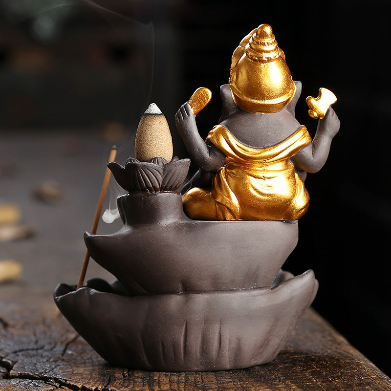 zensoullab Backflow Incense Burner for Home Indoor Sandalwood Agarwood Calming Incense Burner Zen Creative Ornament Tea Ceremony Xiang Shen Incense Burner