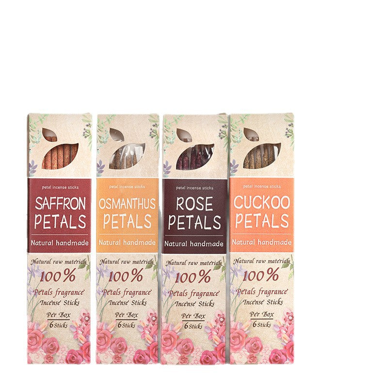 zensoullab Argentina Incense Rose Osmanthus Petal Incense Fragrant Incense Azalea Sandalwood Saffron Incense Sticks Home Use