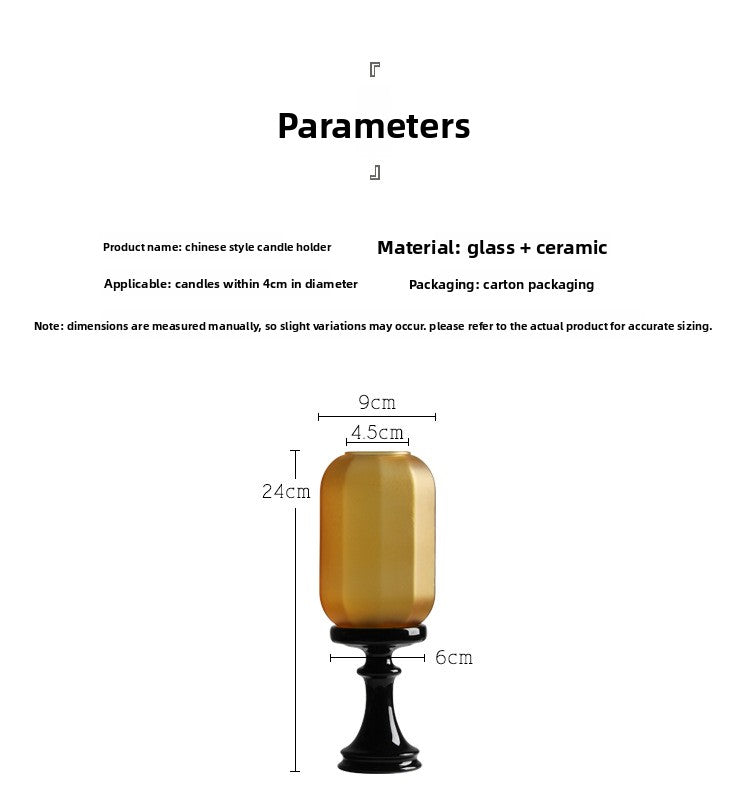 Zensoullab Antique Style Domestic Aromatherapy Candle Candlestick Chinese Zen Antique Lampshade Ceramic Decoration Tea Room Ambience Light