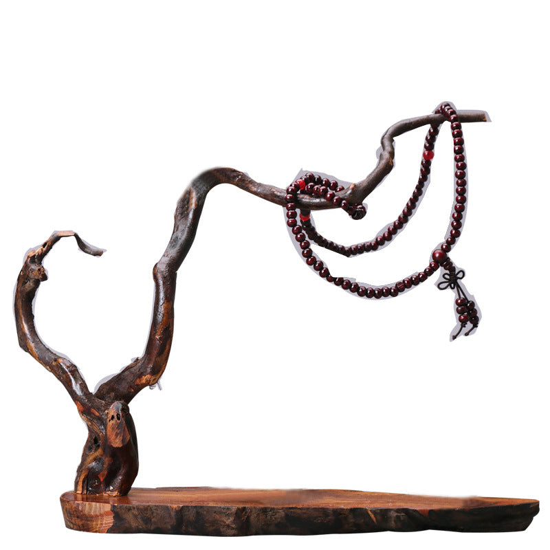 zensoullab Zen New Chinese Style Root Carving Set Ornament Purple Clay Little Monk Living Room TV Cabinet Tea Table Entrance Creative Decoration