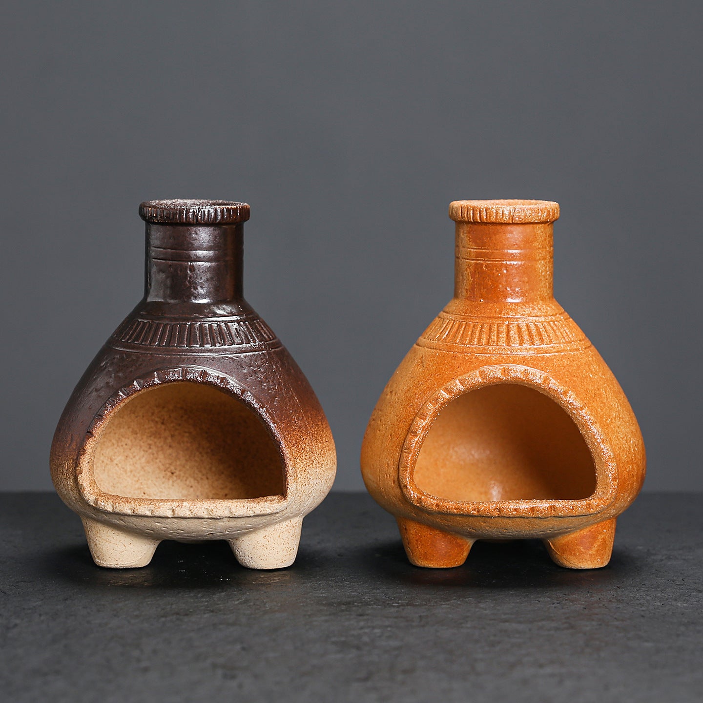 Ceramic Aromatherapy Burner Sage Incense Burner Mini Home Small Wall Stove Heat Resistant Can Be Burned with Open Flame Holy Wood Stove