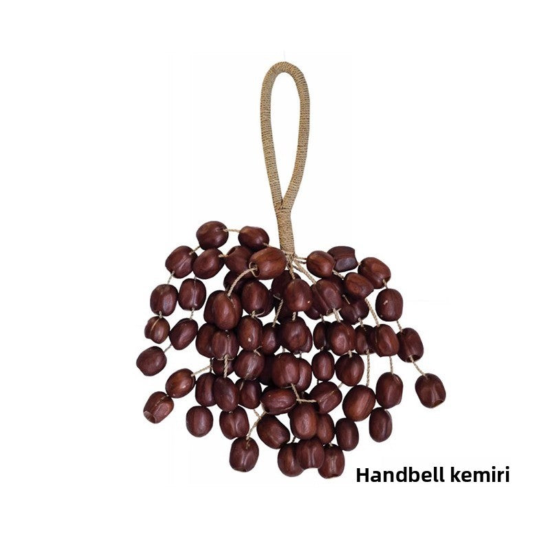 zensoullab Derui Musical Instruments African Hand Bell Plant Fruit Bell String Bell Bracelet Anklet Accompaniment Yoga Healing Small Musical Instrument