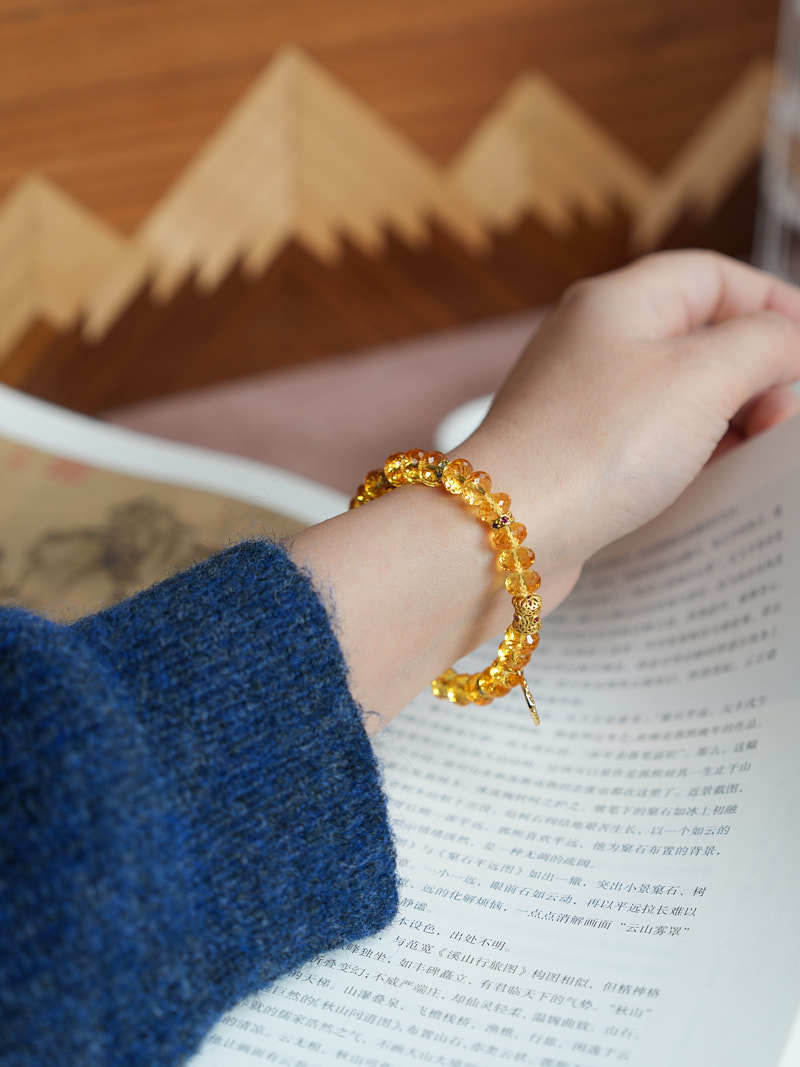 zensoullab Nine Purple Fire Cut Amethyst Bracelet for Women, Straight Cut High-end Crystal Jewelry Bracelet