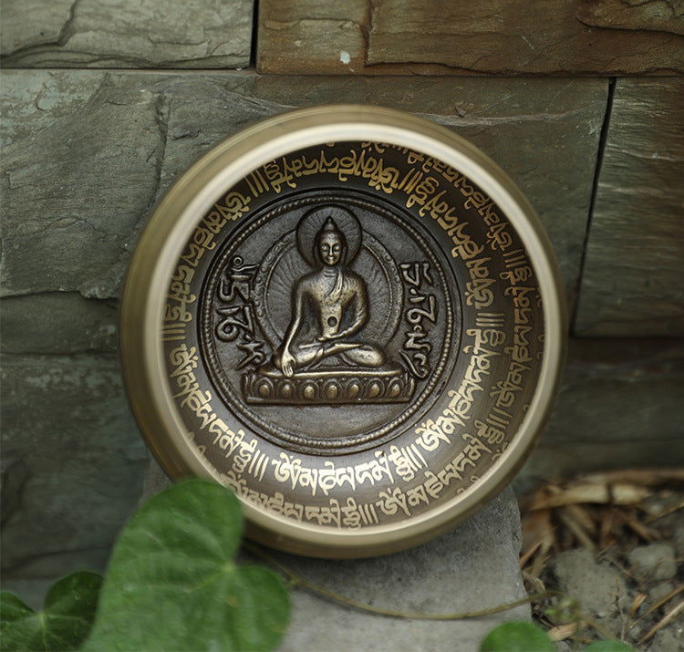 Zensoullab Nepal Buddha Statue Himalaya Bowl Singbowl Yoga Meditation Spa Calm Ear Picking Healing Class Copper Bowl Ornaments