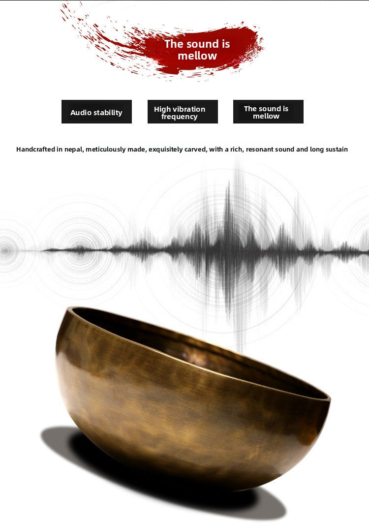 zensoullab Nepal Handmade Pure Bowl Tiger Spot Singing Bowl Yoga Meditation Buddha Sound Bowl Tibetan Singing Bowl Sound Healing Bowl Copper Chime Bowl