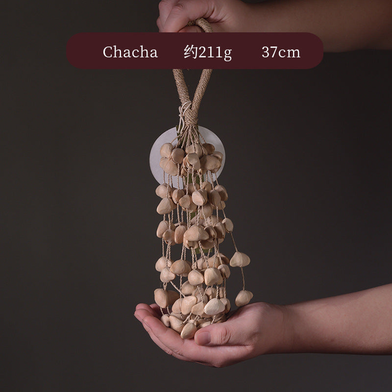 zensoullab Van Wood Fruit South African Fruit Shell Rattle Natural Plant Concert Accompaniment Small Sound Beam White Noise Healing Hand Wind Chime