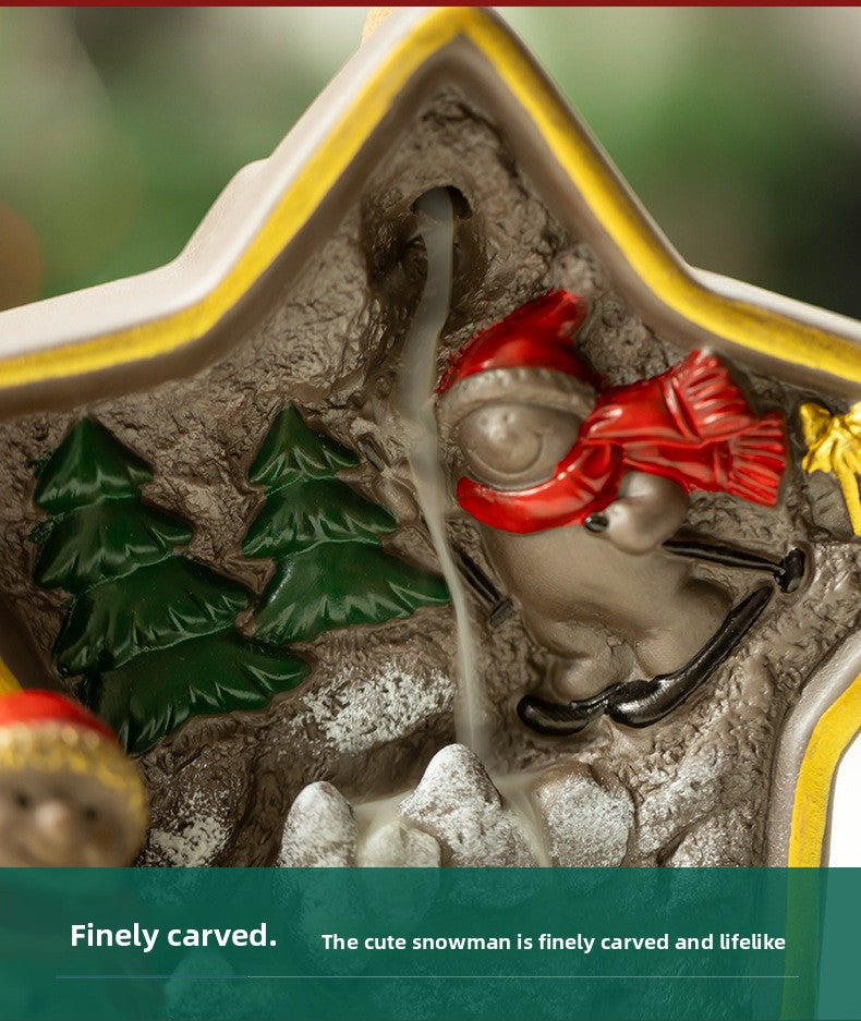 zensoullab Christmas themed backflow incense burner