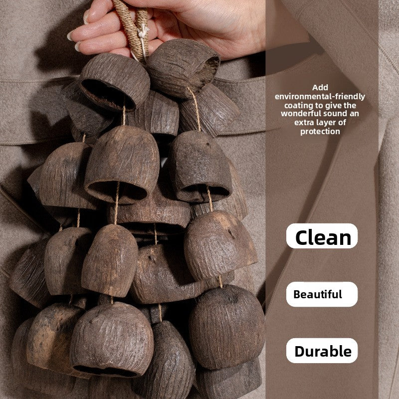 Zensoullab South African Fruit Shell Water Bell Tong Handbell Plant Fruit Shell Concert Niche Accompaniment Sound Beam Hand-Cranking Healing Wind Chimes