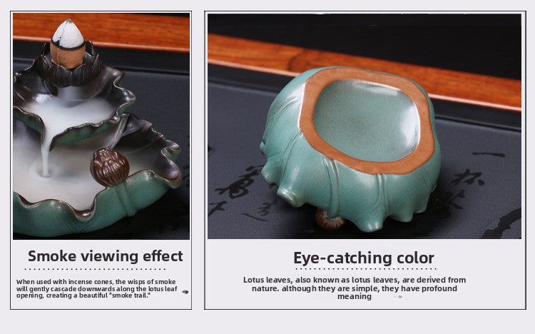 zensoullab Ceramic Buddhist Incense Burner Backflow Incense Incense Tools Incense Burner