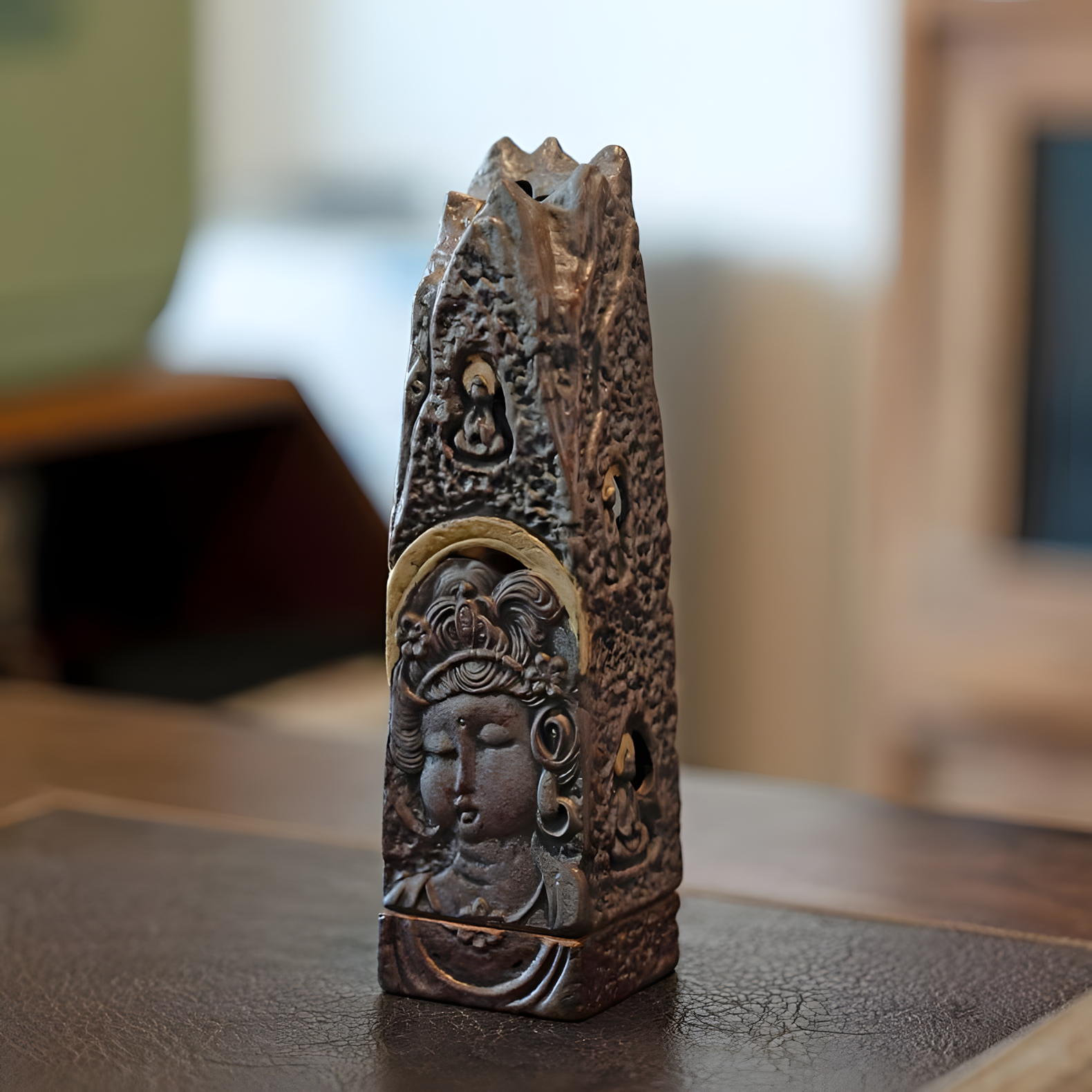 Zensoullab | Zensoullab “Sacred Rock Guardian” Vintage Clay Incense Holder