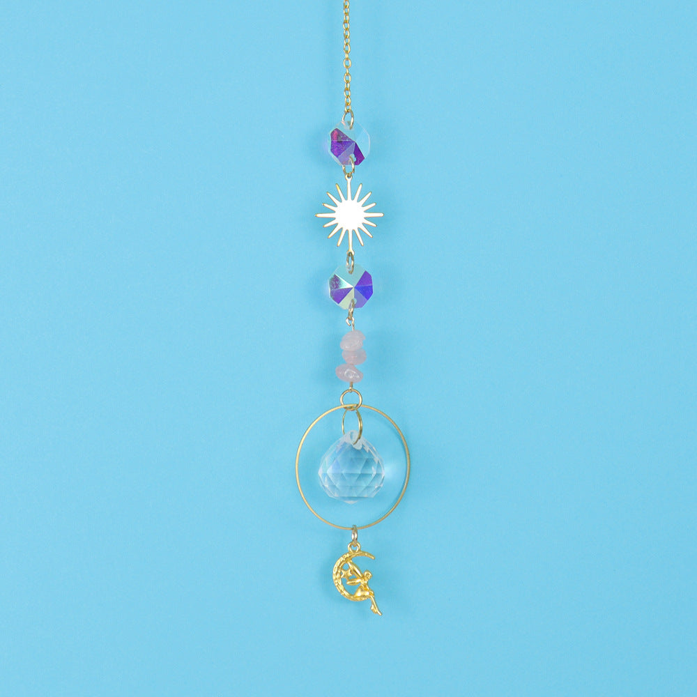 zensoullab Crystal Sun Catcher Crystal Pendant Light Hanging Garden Decoration Pendant Light Crystal Accessories