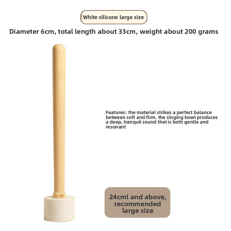zensoullab Direct Supply Nepal Handmade Velvet Cloth Knocking Stick Tibetan Singing Bowl Hammer Bowl Stick Professional Healing Buddha Sound Bowl Knocking Stick