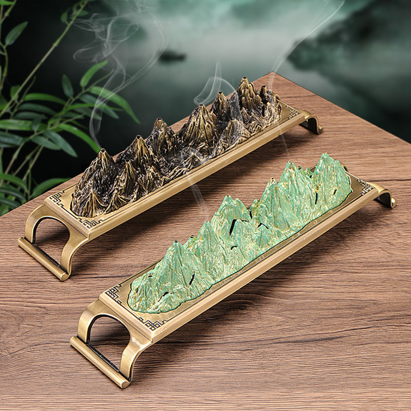 zensoullab New Chinese Style Incense Burner Yunmengze Incense Home Horizontal Study Room Tea Table Incense Ceremony Agarwood Sandalwood Desktop Decoration Ornament