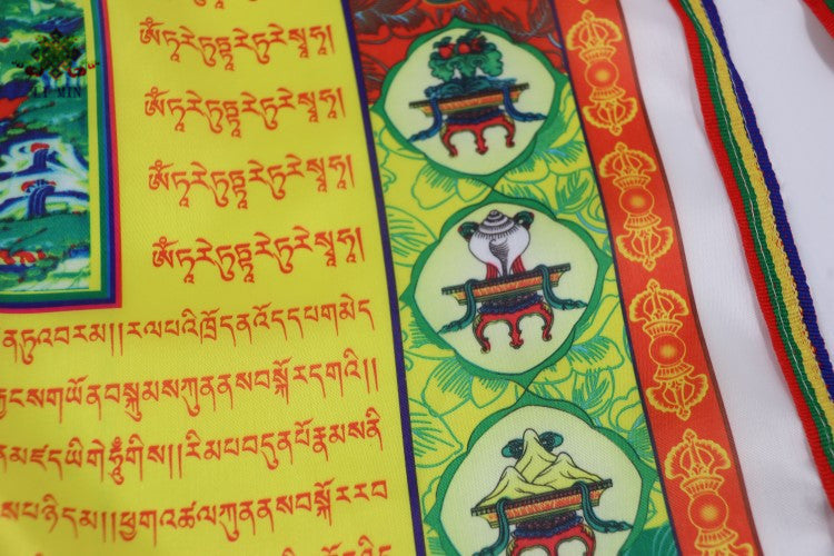 zensoullab Five-Color Printed Colorful Pennant Wind Horse Flag Sutra Flag Li Min Ethnic Supplies Quality Assurance