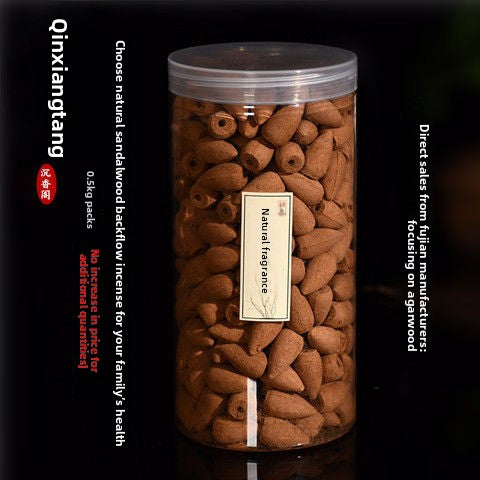 zensoullab 0.5kg Pack Sandalwood Agarwood Natural Backflow Incense Pellets Indoor Air Purification Tower Incense
