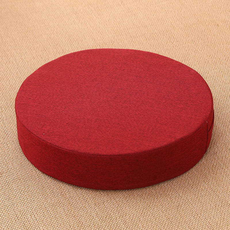Zensoullab Japanese Style Tatami Mat Futon Cushion Thickened Stool Removable and Washable Window Cushion round Meditation Cushion Meditation Pray Cushion