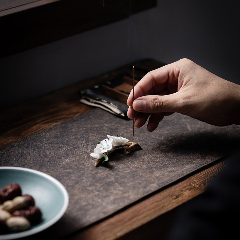 zensoullab Ceramic Flower Incense Holder