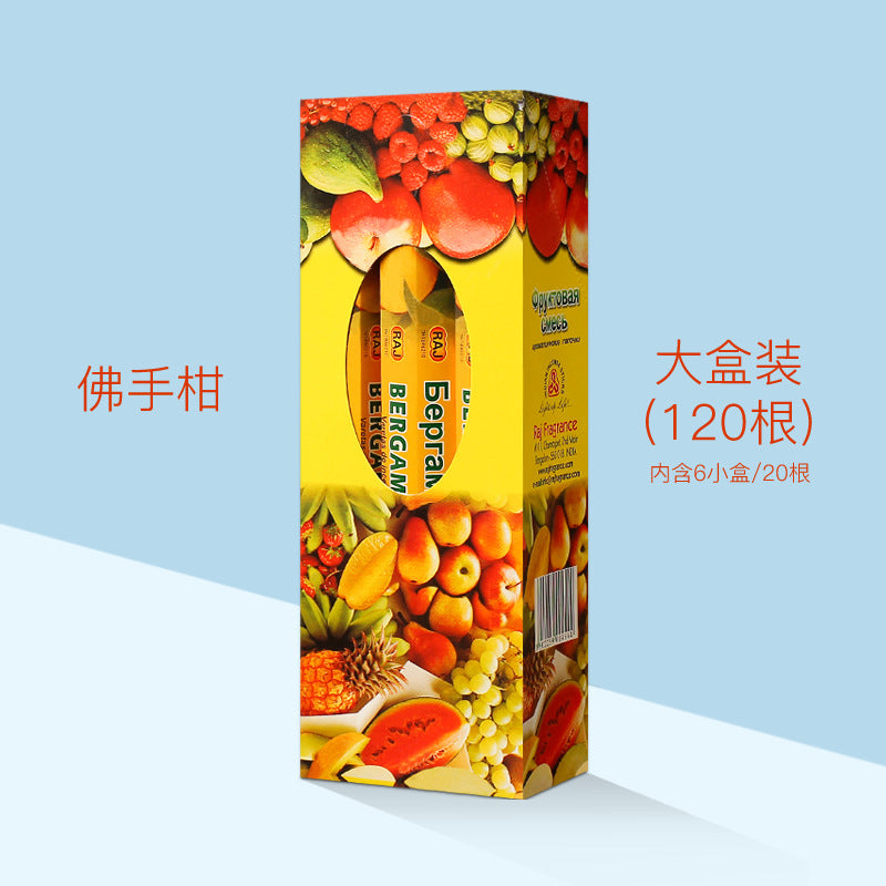 zensoullab Indian Incense 7 Fragrance Fruit Series Authentic Imported Indian Incense Incense Stick Fragrant Fresh