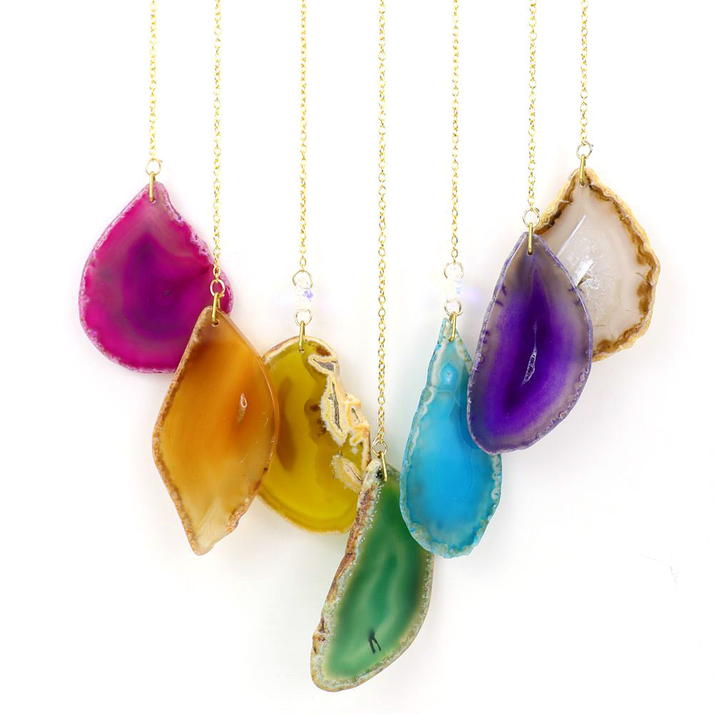 zensoullab Handmade Wire Wrapped Crystal Gravel Dream Catcher Tree of Life Natural Agate Wind Chime Pendant Birthday Gift Ornament