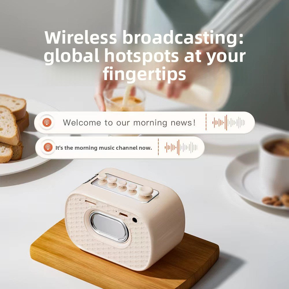 zensoullabP13 Multifunctional Sleep Instrument Speaker White Noise Gift Wireless Bluetooth Speaker Desktop Bedside Retro