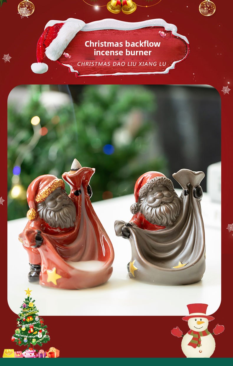 zensoullab Christmas Backflow Incense Burner
