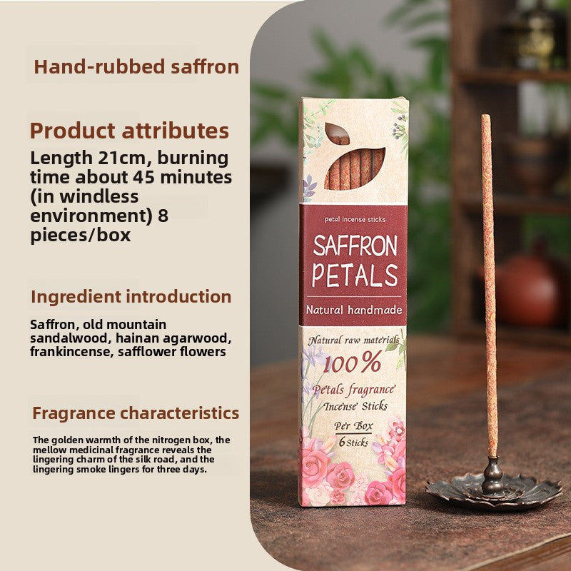 zensoullab Argentina Incense Rose Osmanthus Petal Incense Fragrant Incense Azalea Sandalwood Saffron Incense Sticks Home Use