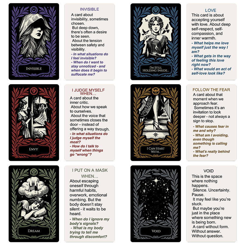 zensoullab 52 Cards of Spiritual Healing Positive Mindfulness Affirmation Cards Self-Care Emotional Cards