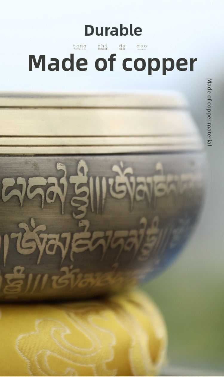 Zensoullab Nepal Buddha Statue Himalaya Bowl Singbowl Yoga Meditation Spa Calm Ear Picking Healing Class Copper Bowl Ornaments