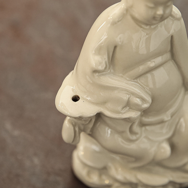 Zensoullab Creative New Chinese Ceramic Small Wenchang Incense Burner Decoration Home Indoor Decoration Sandalwood Incense Incense Ceremony Incense Holder
