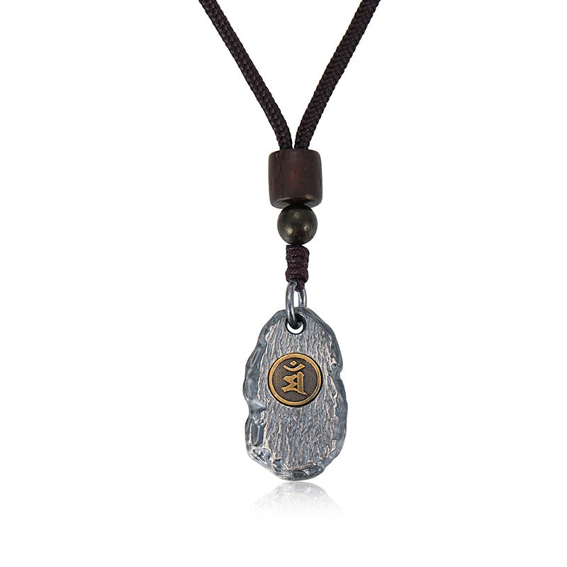 zensoullab Zodiac Birth Buddha Pendant Men Thai Silver Necklace Women Vintage Distressed Silver Chain Car Keychain Pendant