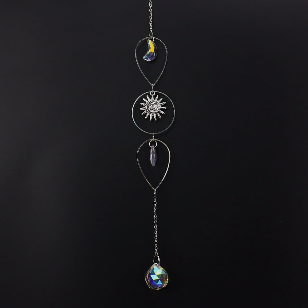 zensoullab Crystal Sun Catcher Silver Pendant Light Fixture Crystal Accessories