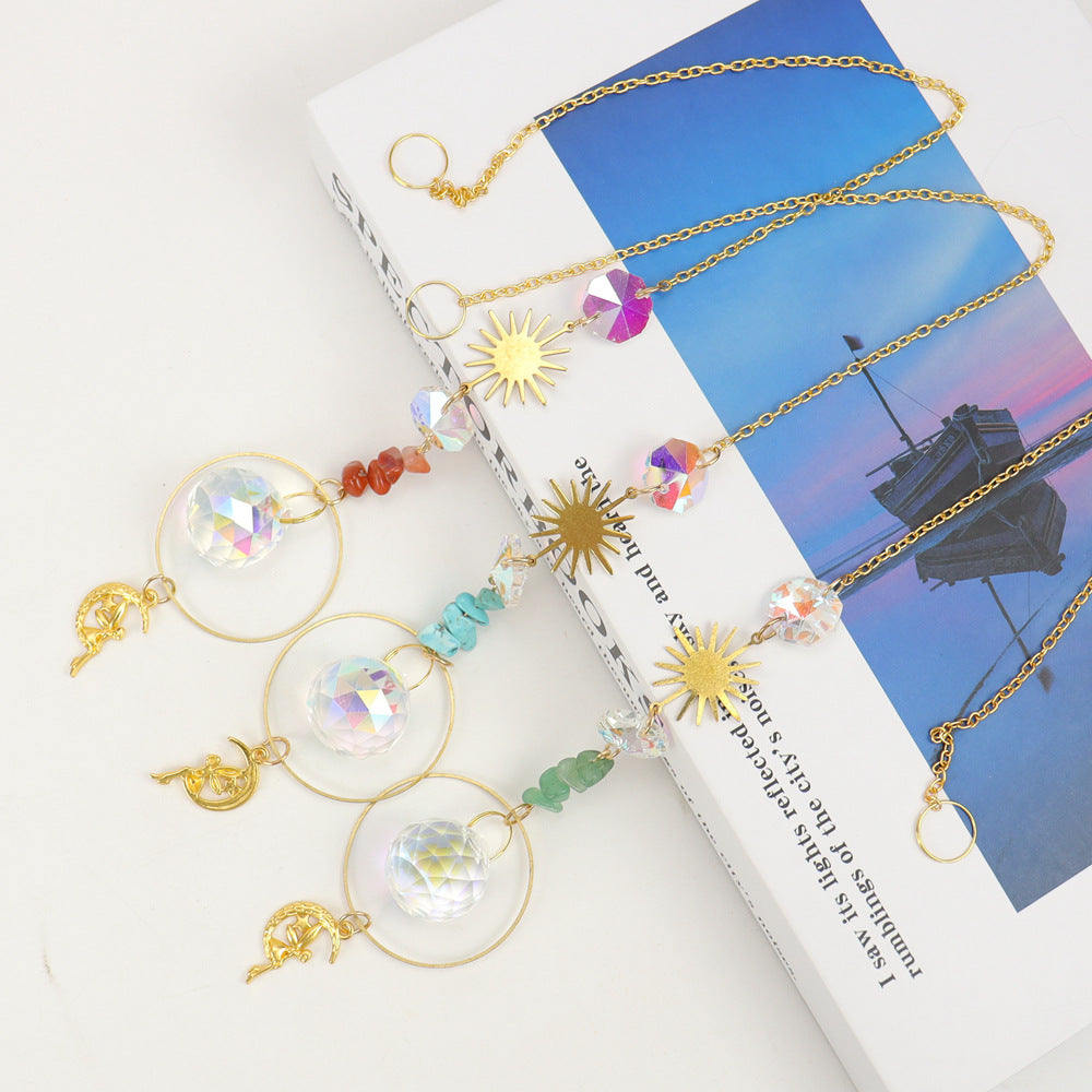 zensoullab Crystal Sun Catcher Crystal Pendant Light Hanging Garden Decoration Pendant Light Crystal Accessories