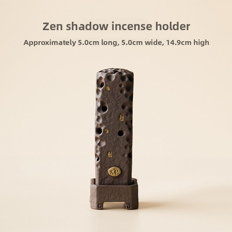 zensoullab Retro Zen Incense Burner Incense Holder Home Ceramic Covered Incense Stand Incense Tray Creative Aromatherapy Burner Incense Accessories