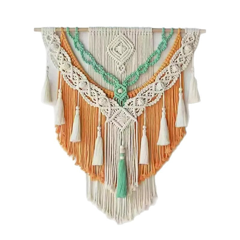 zensoullab Bohemian DIY Handwoven Tapestry Tassel Home Wall Decoration Hanging Ornament Homestay Decor