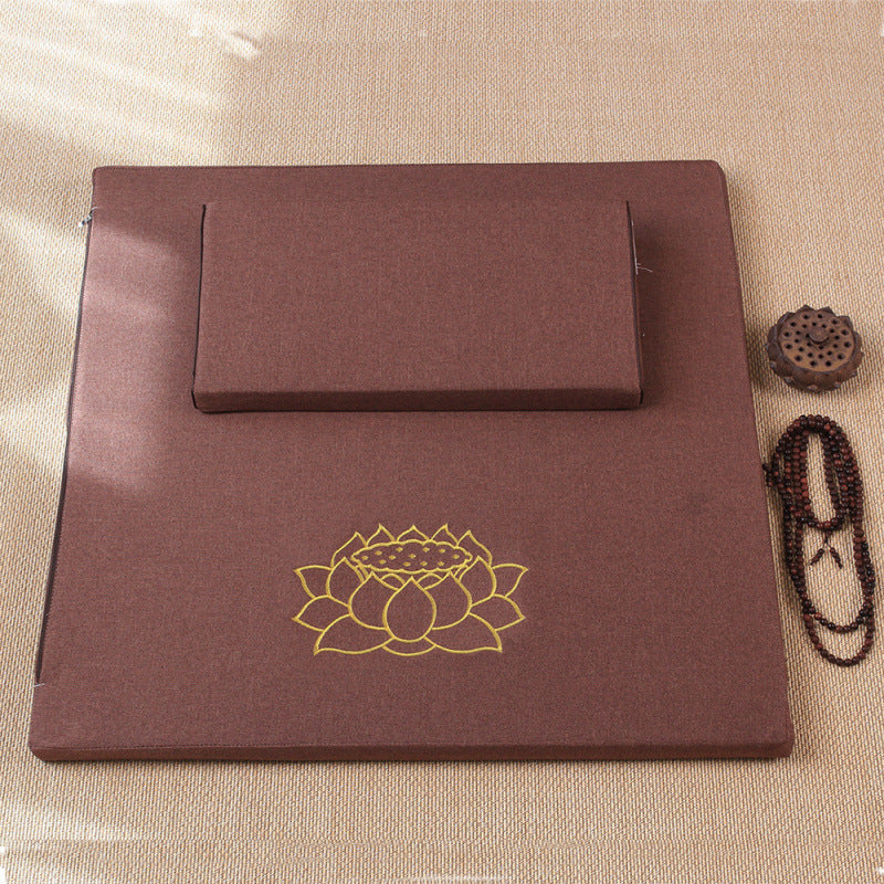 Zensoullab Meditation Cushion Meditation Cushion Coconut Palm Folding Meditation Static Cushion Home Kneeling Buddha Worship Thickened Plate Cushion Upper Cushion