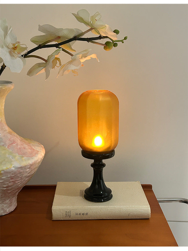 Zensoullab Chinese Style Incense Candle Holder Chinese Zen Antique Lampshade Ceramic Decoration Tea Room Atmosphere