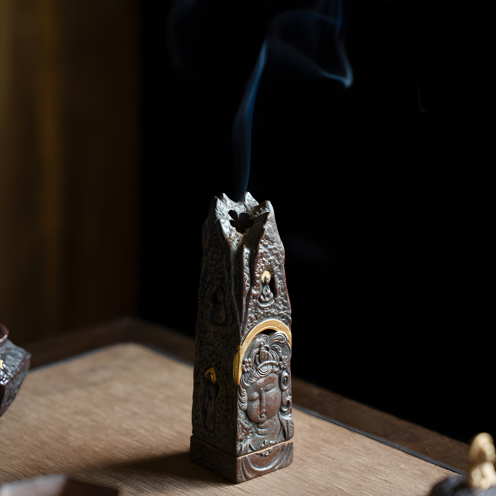 Zensoullab | Zensoullab “Sacred Rock Guardian” Vintage Clay Incense Holder