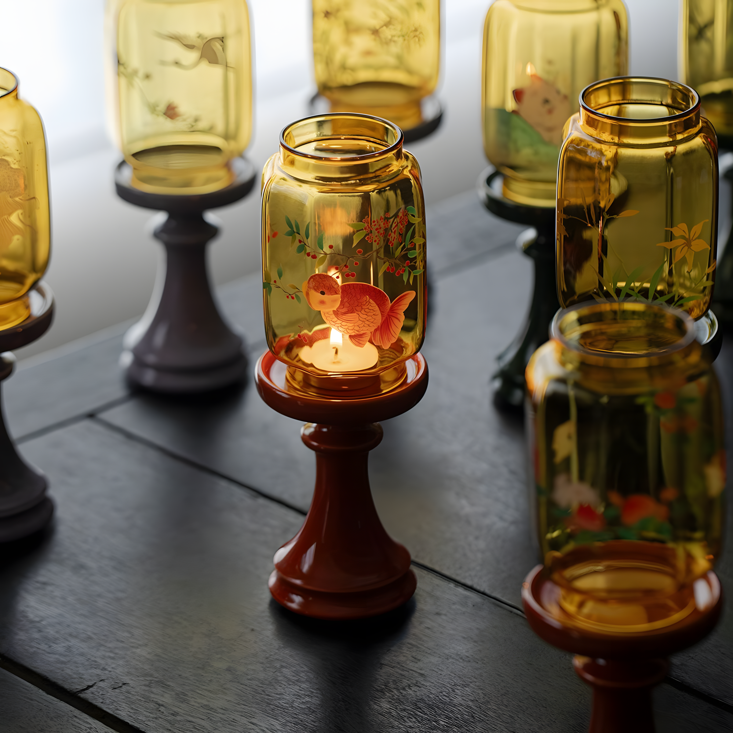 Zensoullab | Glass Meditation Candle Holder – Serenity in Bloom