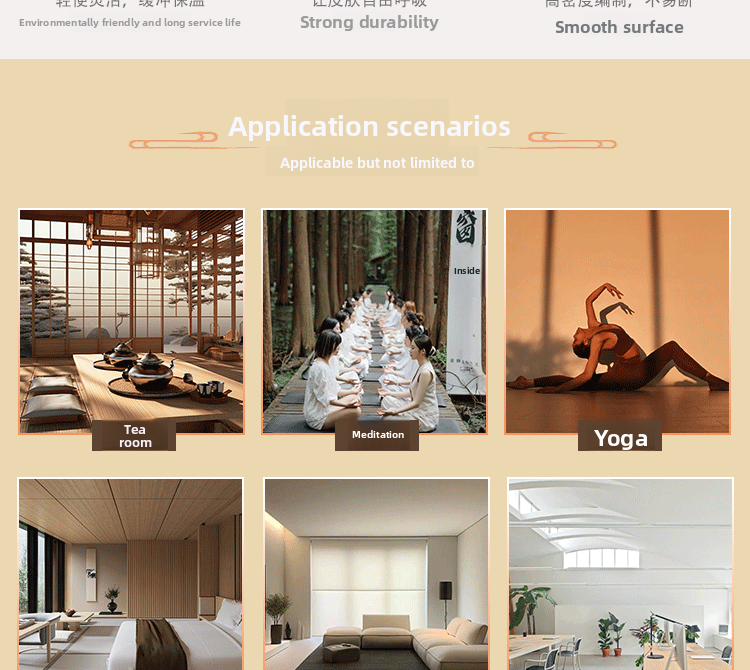 zensoullab Double-Sided Meditation Cushion Home Meditation Cushion Meditation Seat Cushion Thickened Meditation Cushion Meditation Cushion