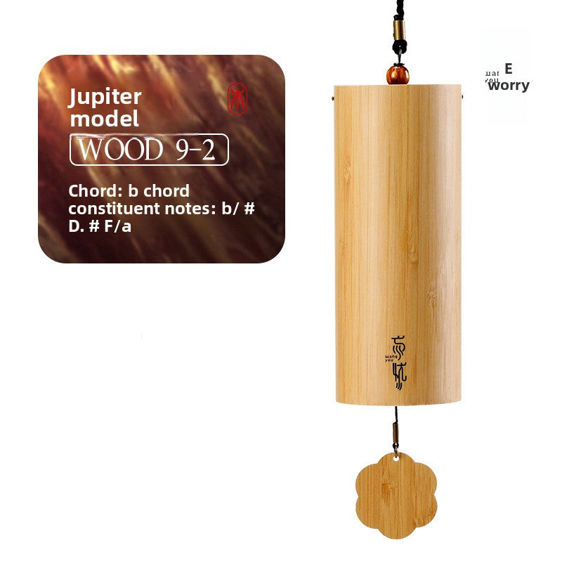 zensoullab Lu Ruzhu Bamboo Wind Chime Chord Japanese Retro Bell Yoga Balcony Outdoor Four Seasons Healing Home Decoration Pendant