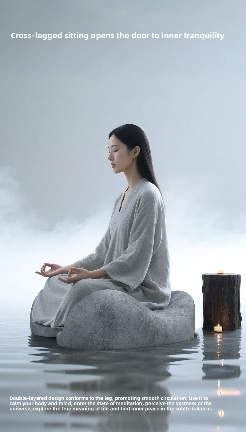 zensoullab Meditation Cushion Meditation Yoga Mat Leg Cushion Floor Cushion Long Sitting Non-Collapsing Sofa Reading Leisure Cushion